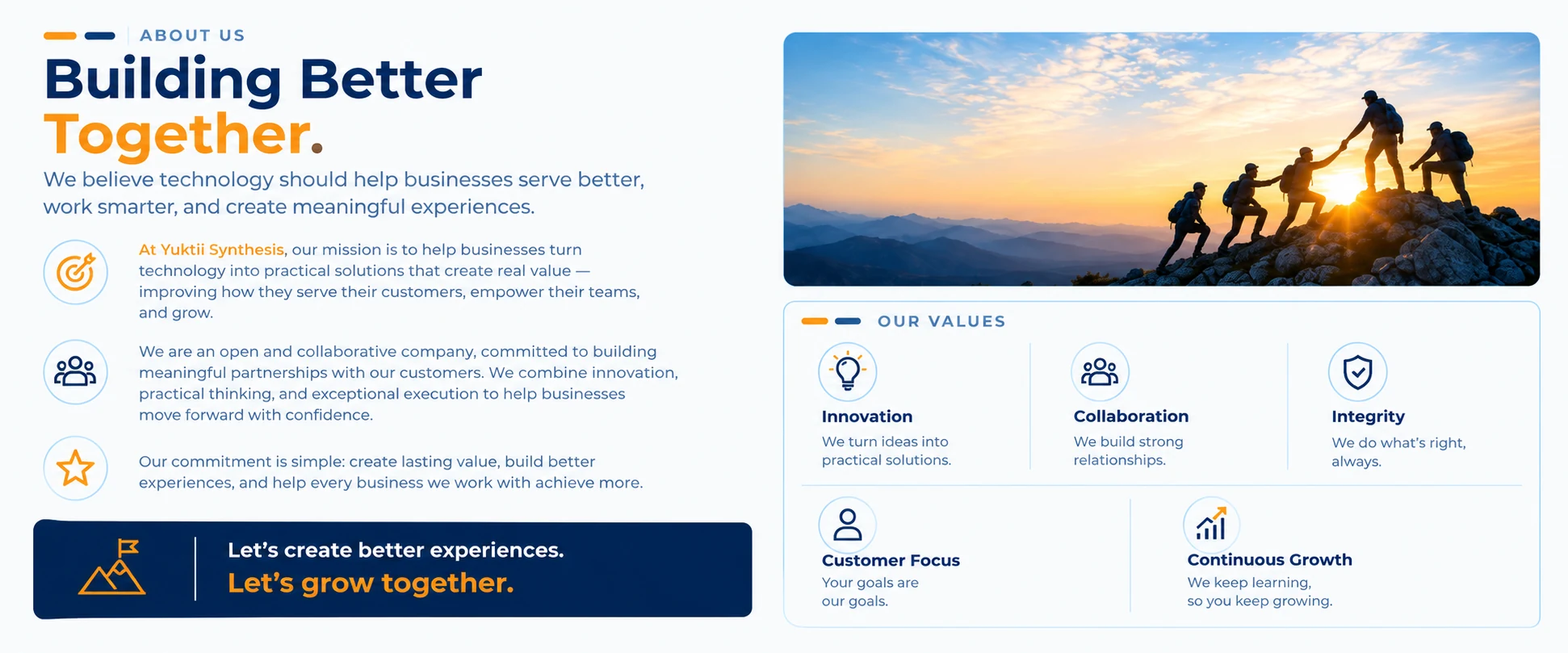 About Yuktii Synthesis — Building Better Together