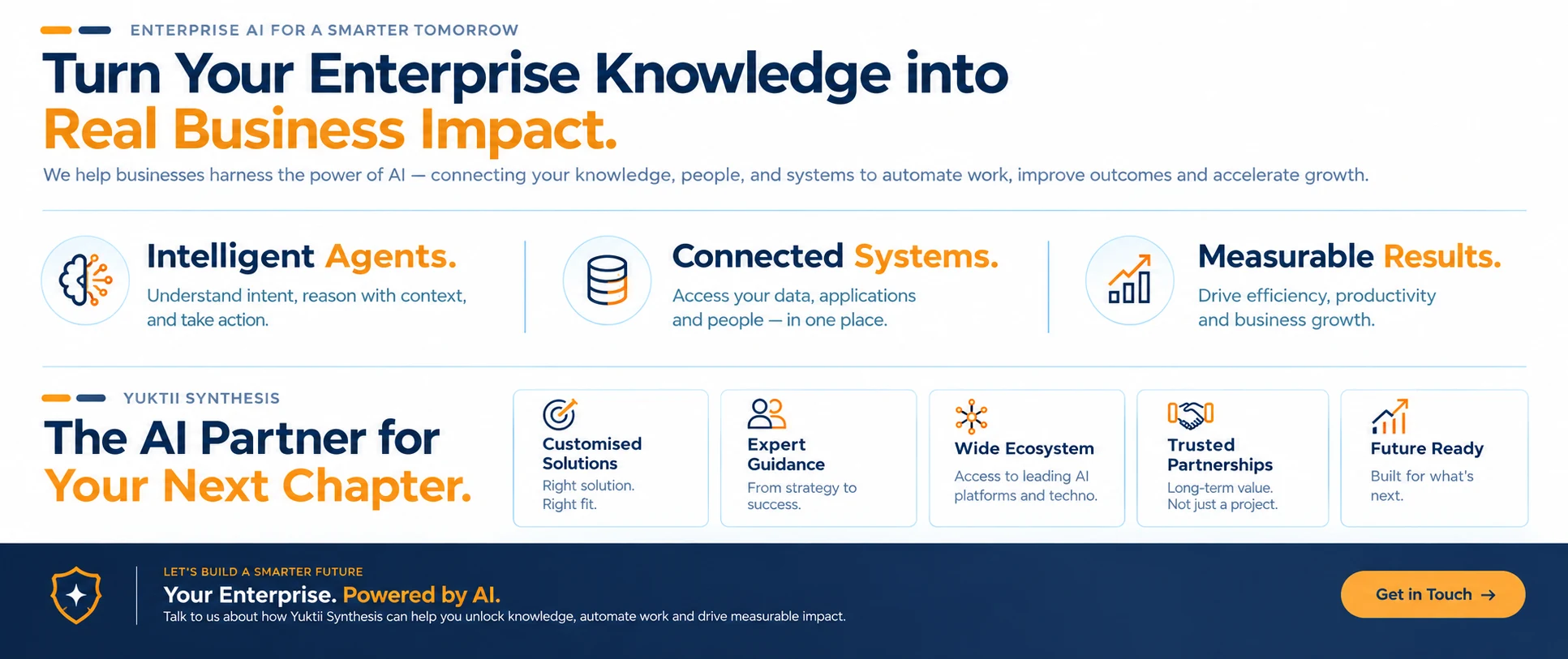 Turn your enterprise knowledge into real business impact.